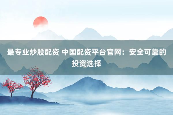 最专业炒股配资 中国配资平台官网：安全可靠的投资选择