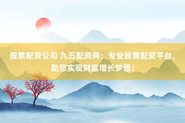 股票配资公司 九五配资网:专业股票配资平台,助您实现财富增长梦想!